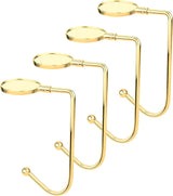 4 Pack Gold Rotatable Open Haar Clips No Drilling Required
