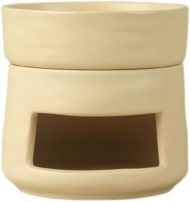 Yellow Ceramic Aroma Burner Shareable Candle Holder Aromatherapy Diffuser Home Decor