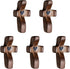 Black Cross Ornaments Set of 5 Wooden Cross Crafts Perfect Gift Idea