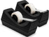 2 Pack Black Tape Dispenser Heavy Duty Desktop Holder with Anti-Slip Base for Office Home School Gift Wrapping (Tape Not Included)