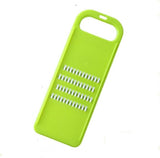 Green Multifunctional Stainless Steel Vegetable Julienne Grater with Anti-Slip Ergonomic Handle for Shredding Slicing Zesting Cheese Citrus