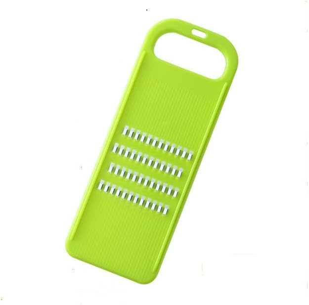 Green Multifunctional Stainless Steel Vegetable Julienne Grater with Anti-Slip Ergonomic Handle for Shredding Slicing Zesting Cheese Citrus