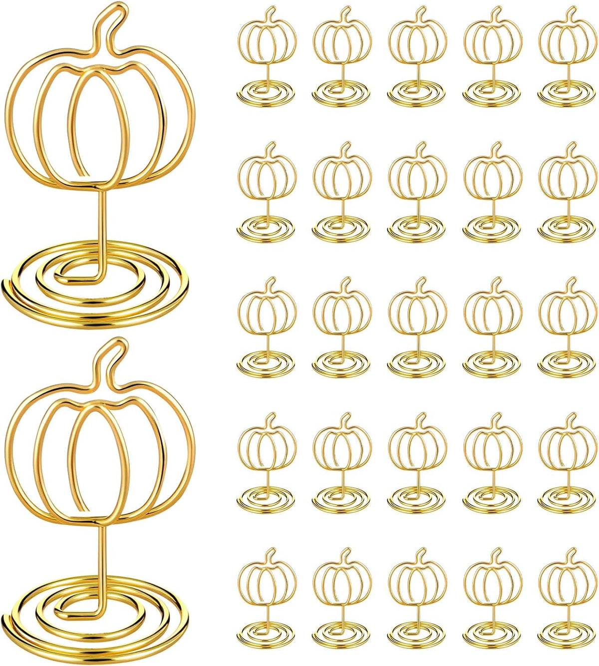 30 Pack Gold Pumpkin Table Decorations 5cm - Autumn Festival Ornaments