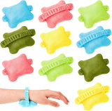 10-Pack Portable Ergonomic Wrist Rest for Typing Keyboard Computer Use Plush Material Curved Design