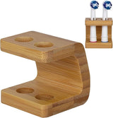 Bamboo Toothbrush Holder Organizer Set of 1 - Keep Bathroom Tidy & Hygienic - Stylish Sustainable Storage Solution