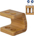 Bamboo Toothbrush Holder Organizer Set of 1 - Keep Bathroom Tidy & Hygienic - Stylish Sustainable Storage Solution