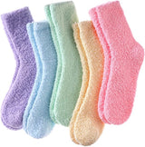 5 Pack Women's Winter Warm Socks Comfortable Soft Home Socks