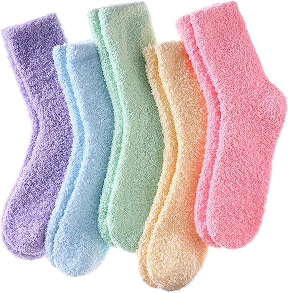5 Pack Women's Winter Warm Socks Comfortable Soft Home Socks