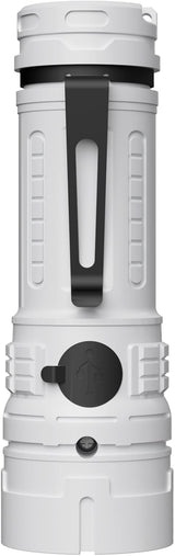 Rechargeable LED Torch - White - 1 Piece - Lightweight Portable Flashlight for Camping Backpacking Hiking