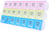 7 Day Pill Organizer 3 Compartments AM PM Evening 21 Slot Weekly Medication Storage Box