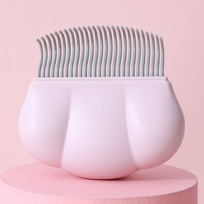 Pink Pet Hair Remover Brush Suitable for Cats and Dogs Anti-Shedding Grooming Tool 1 Piece