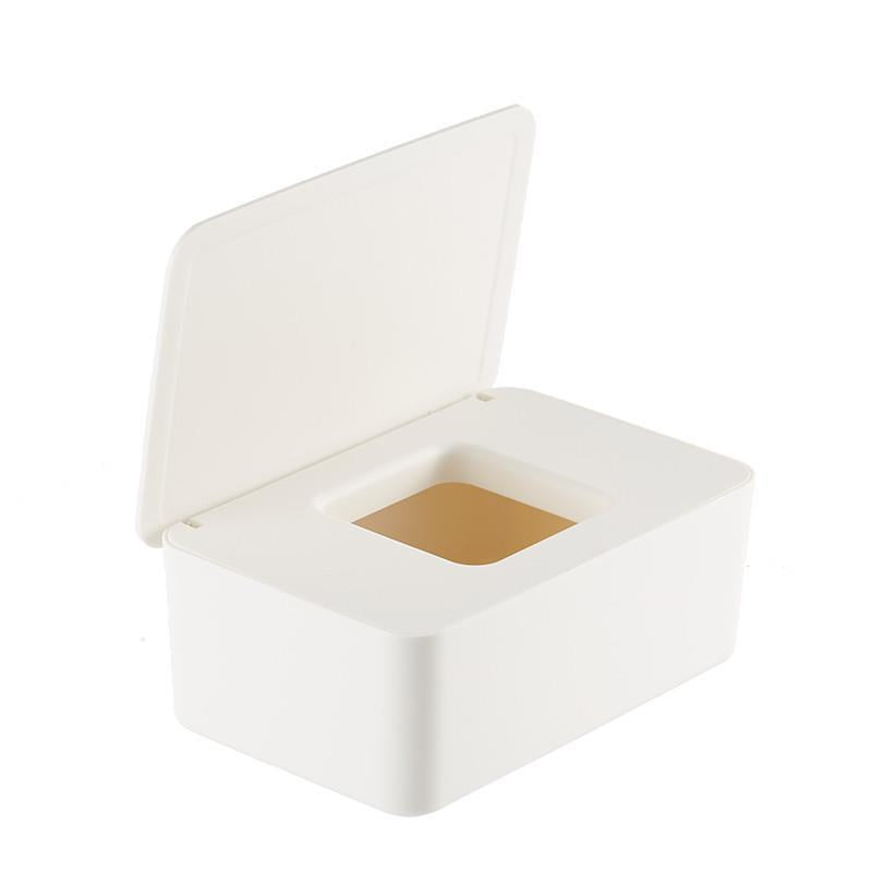 Wet Wipes Dispenser White 18x11x7cm Dustproof Multifunctional 1 Piece