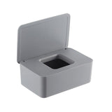 Grey Wet Wipes Dispenser 18x11x7cm Dustproof Multifunctional