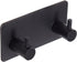 2 Pack Self Adhesive Stainless Steel Towel Hooks 304 Rust Proof Waterproof Black