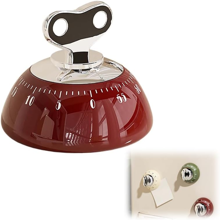 Magnetic Digital Kitchen Timer Red Countdown Timer Up to 60 Minutes Ideal for Cooking Office Tasks and Studying