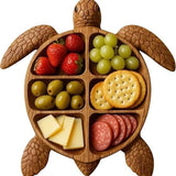 9.4 Inch Wooden Serving Board for Cheese Fruit Snacks Kitchen Parties 1.2 Inch Height