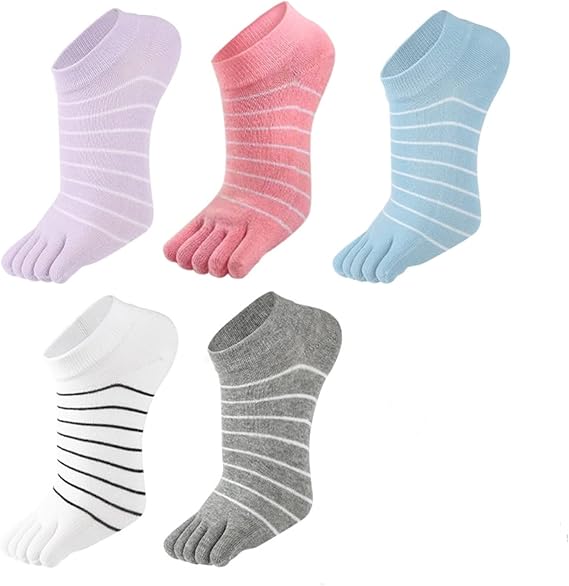 5 Pairs Women's Fun Sports Socks Size 35/41 for Exercise Walking Home Use