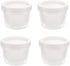 4 Pack 0.5L Plastic Storage Boxes with Lids and Filter - Stackable Organizing Containers