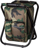 Camouflage Folding Camping Chair Portable Compact Adjustable Fishing Stool for Outdoor Use