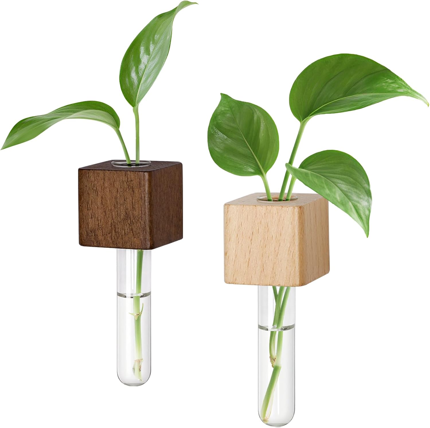 2 Pack Magnetic Wall Vases Mini Hydroponic Test Tubes for Home Decor