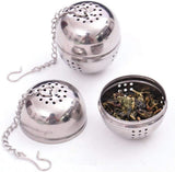 2 Pack Stainless Steel Tea Strainer Extra Fine Mesh for Loose Leaf Tea