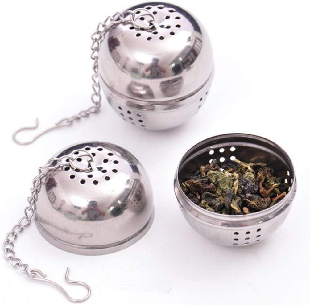 2 Pack Stainless Steel Tea Strainer Extra Fine Mesh for Loose Leaf Tea