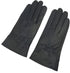 Winter Warm Fleece Lined Leather Gloves - Black - Size L - 1 Pair - Stylish Cold Weather Accessory