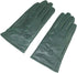 Military Green Winter Leather Gloves - Warm Fleece Lined - Stylish Size L
