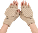 Women's Fingerless Gloves - 1 Pair - Warm Aprikot