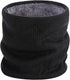 Black Fleece Scarf for Winter Sports - Warm and Cozy Cold Weather Accessory