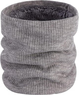 Light Grey Fleece Scarf for Winter Sports Warmth and Comfort