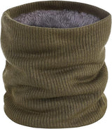 Military Green Fleece Scarf for Winter Sports - Warm Soft Neck Warmer for Cold Weather Activities