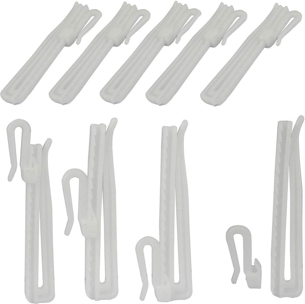 30 Pack 85mm White Curtain Hooks Window Decoration Accessories