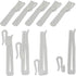 30 Pack 85mm White Curtain Hooks Window Decoration Accessories