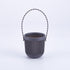 Ceramic Flower Pot - Indoor/Outdoor Use - Break Resistant - Black - 1 Piece - Wall-Mounted Planter