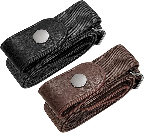 Men's Women's Elastic Belt Adjustable 1 Pair Stretch Waistband