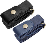 1 Pair Elastic Belts Adjustable Unisex Waist Belt for Men Women
