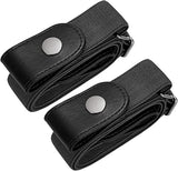 Men's Women's Elastic Belts Adjustable Stretch Belt 1 Pair