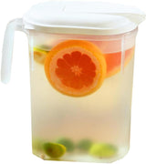 1800ml Transparent Plastic Water Jug with Lid - Large Capacity Drink Container