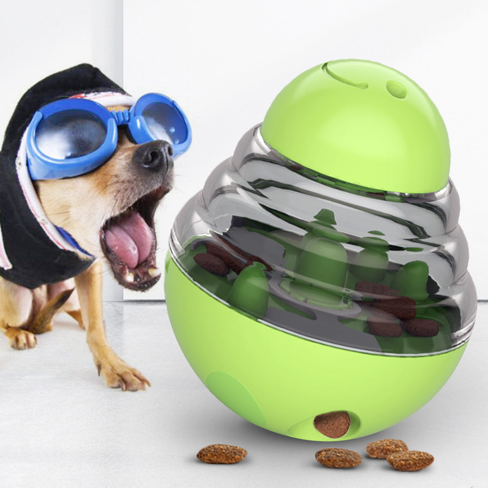 Green Interactive Dog Snack Ball Chew Toy Food Dispenser for Dogs