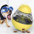 Yellow Interactive Dog Toy Snack Ball Food Dispenser for Dogs 1 Piece
