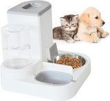 Automatic Pet Feeder and Water Bowl for Dogs and Cats - Grey - 1 Piece