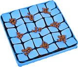 Slow Feeder Dog Cat Bowl Blue 1 Piece Pet Food Bowl