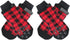 Dog Socks Size L Red Anti Slip Pet Paw Protectors for Dogs
