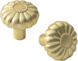 2 Pack 30mm Gold Cabinet Door Knobs Drawer Handles