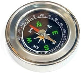 60mm Diameter Magnetic Compass Small Stainless Steel for School Activities Camping Physics Lab Experiments