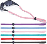 Adjustable Lightweight 6-Pack Eyewear Retainers Sports Sunglass Straps Holder