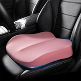 Memory Foam Car Seat Cushion 42x42x10cm Pink - Comfortable Support for Auto Seats