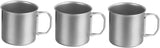 3-Piece Stainless Steel Cup Set Portable Stackable Metal Drinking Cups for Camping Hiking Picnic Outdoor Use Water Juice