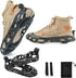Non-Slip Spikes with 30 Teeth Strong Grip Size 36-41 Black 1 Pair